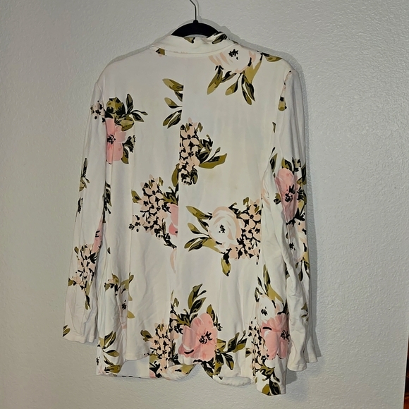Philosophy Floral Print Knit Blazer Jacket in XL - Picture 4 of 6